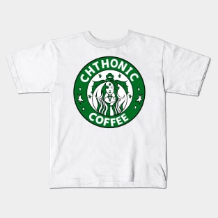 HADES Chthonic Coffee - Nyx Green Kids T-Shirt